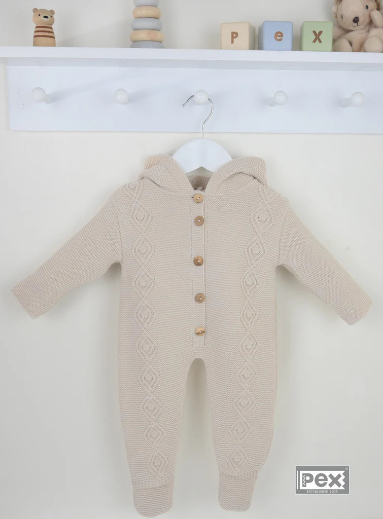 Natural Hooded Romper