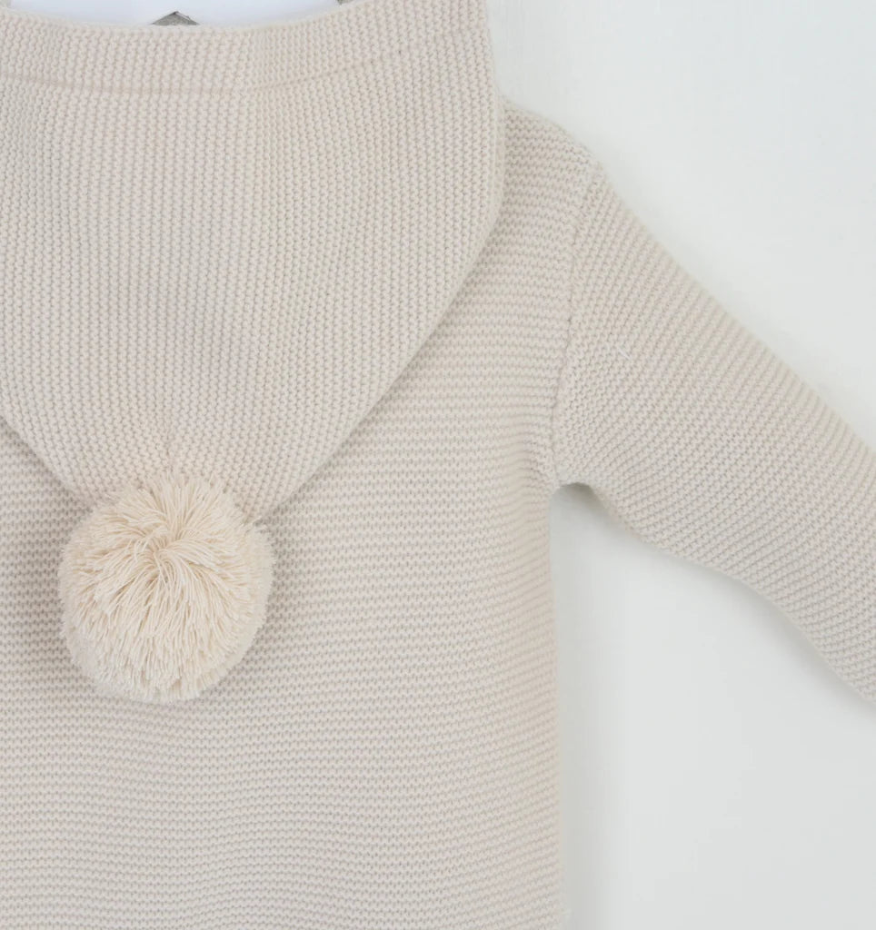 Natural Hooded Romper