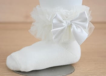 Isla Ivory Lace Sock