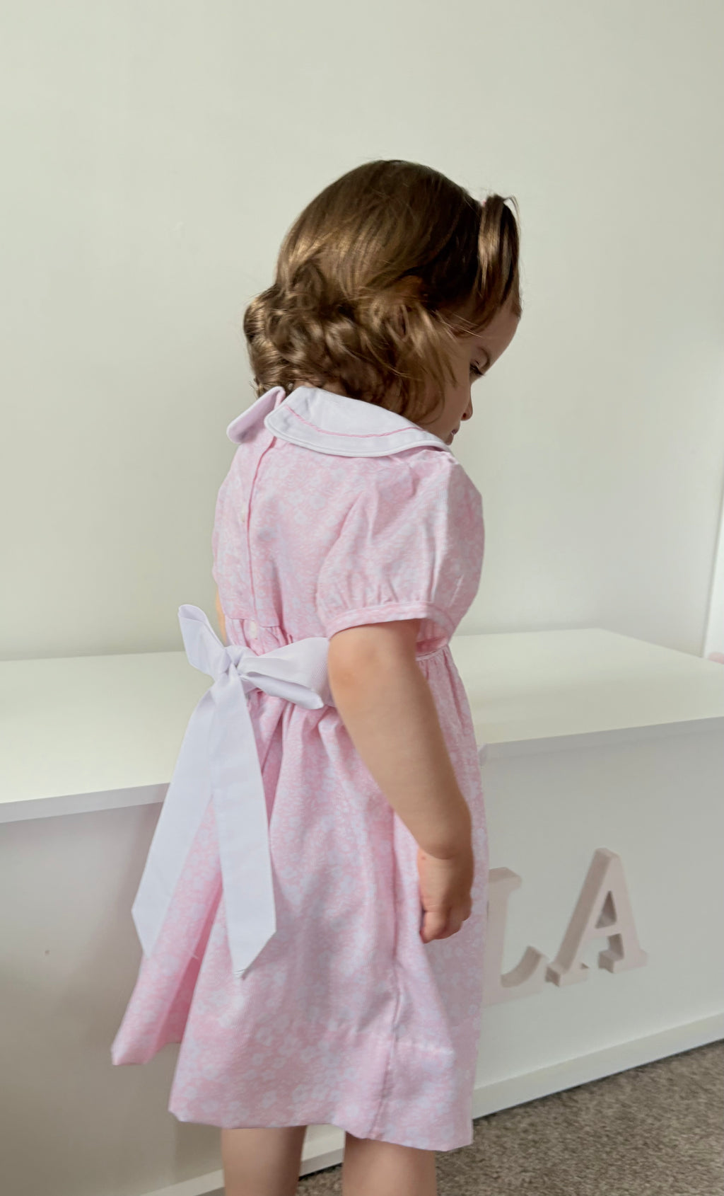Pink Smocked Dress