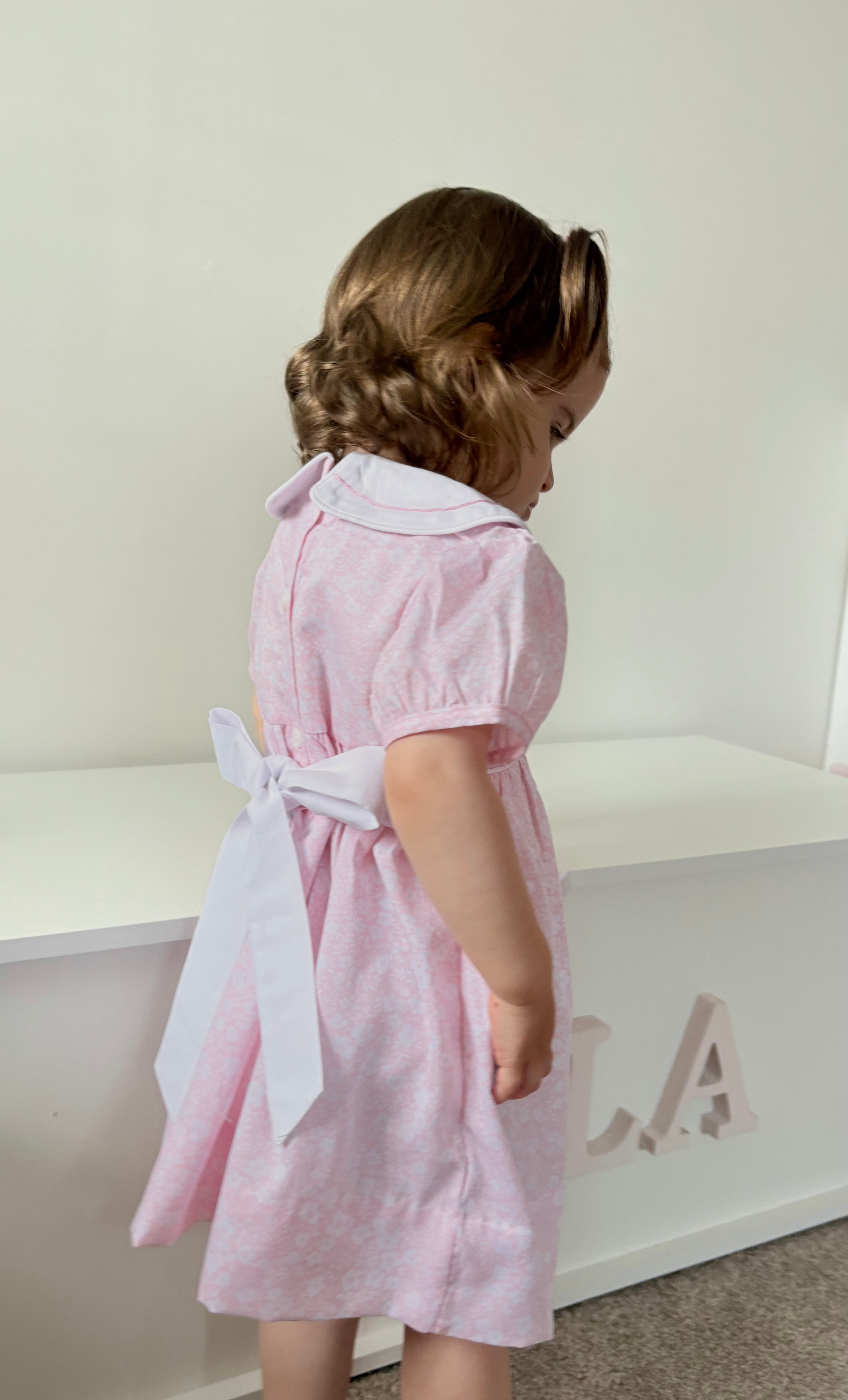 Pink Smocked Dress