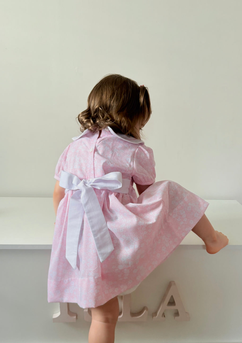 Pink Smocked Dress