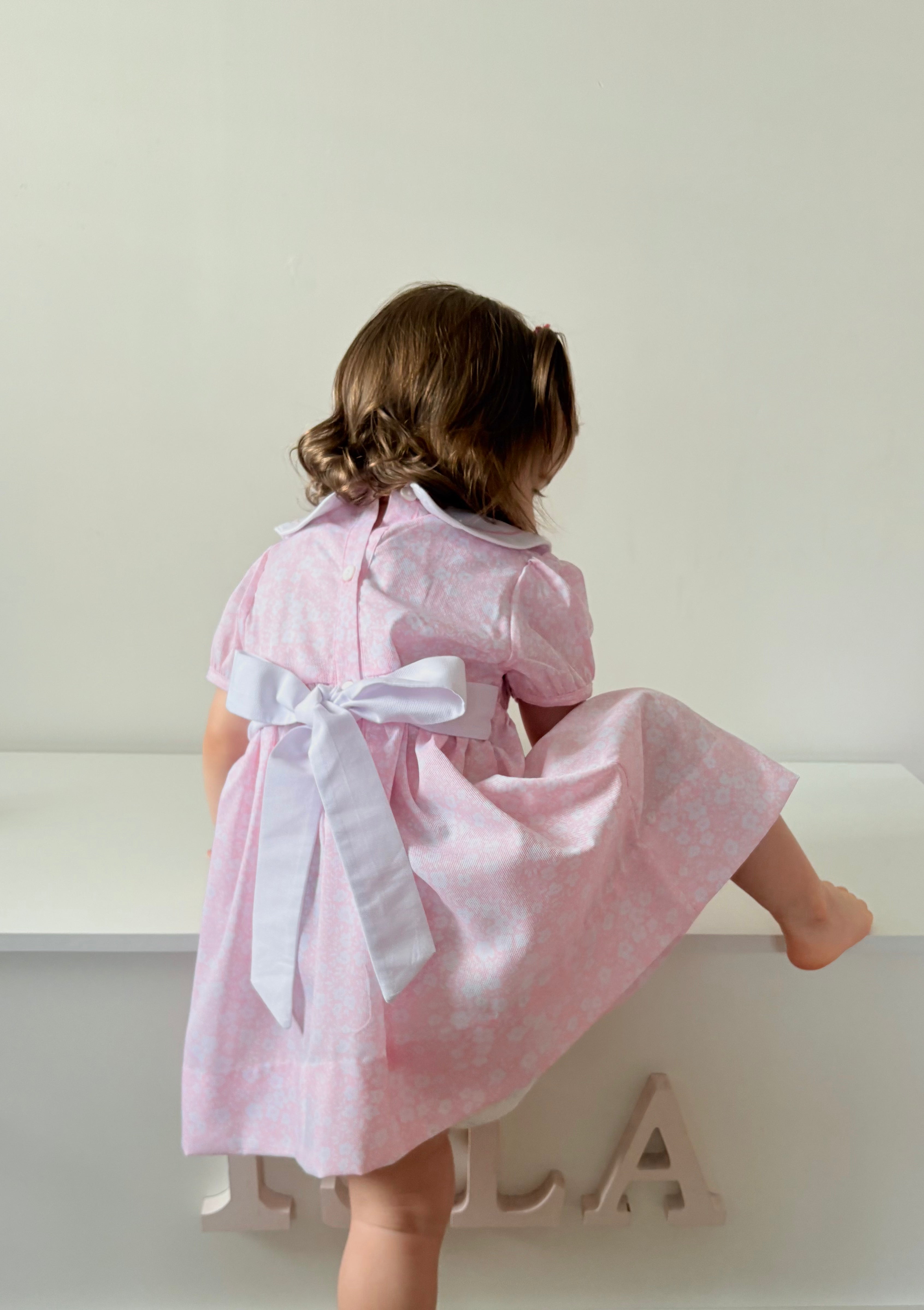 Pink Smocked Dress