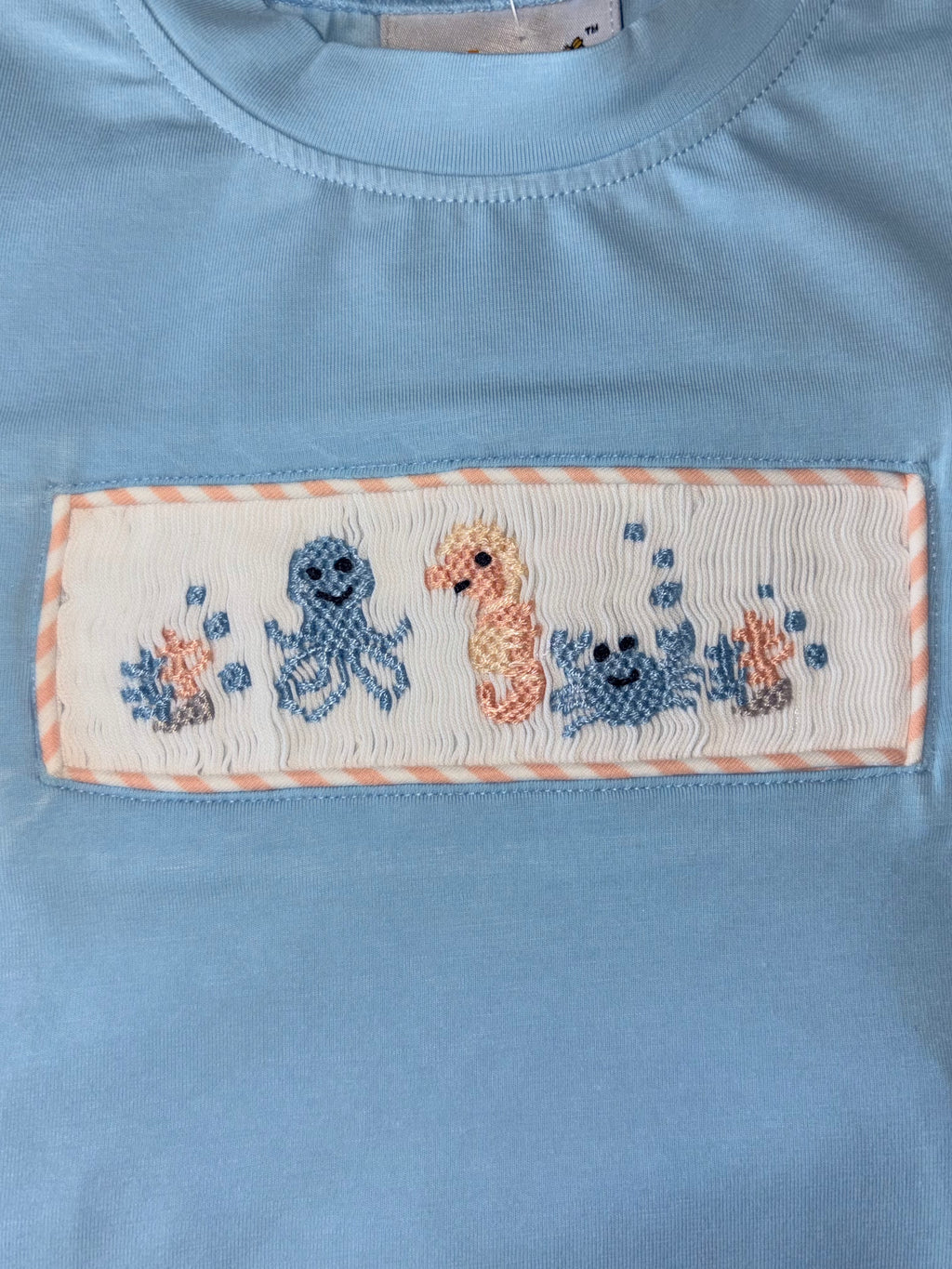 Ocean Creature Smocked Shorts Set