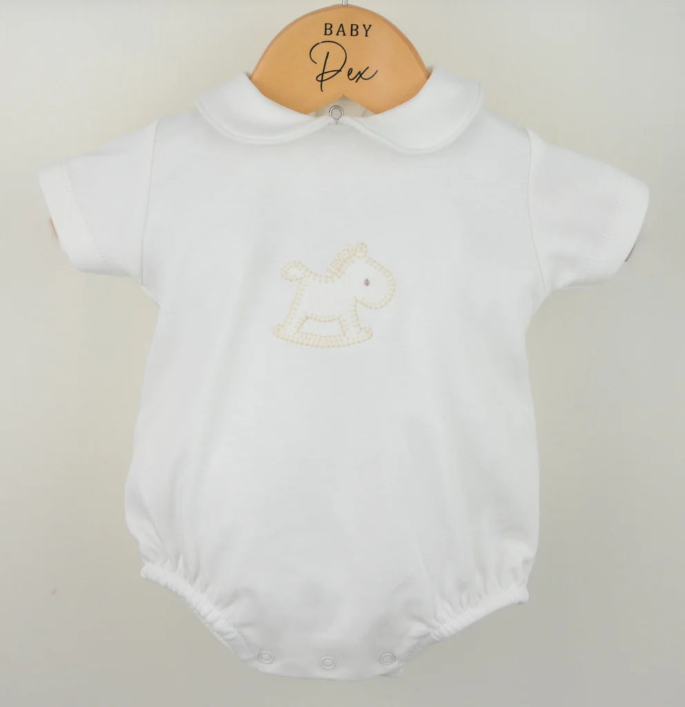 Natural Rocking Horse Romper