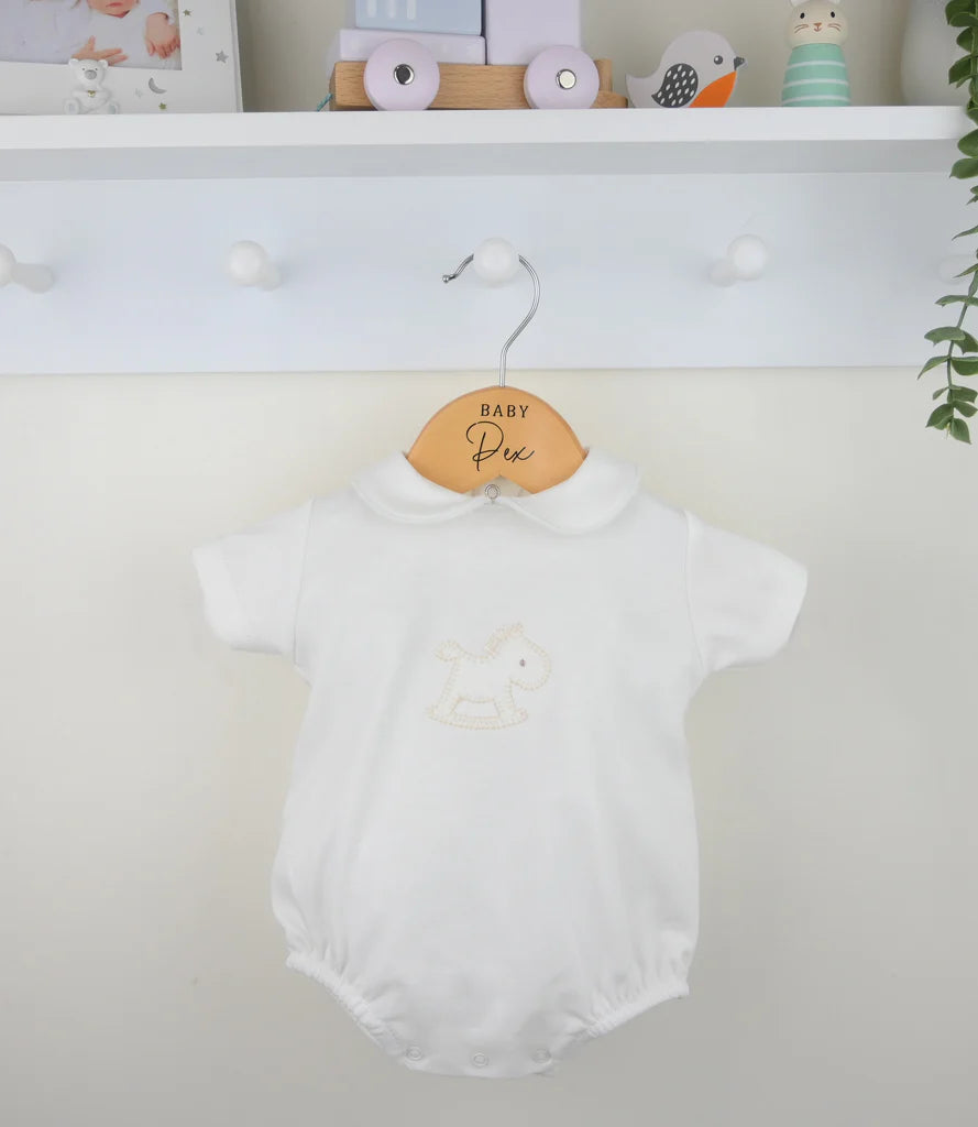 Natural Rocking Horse Romper